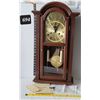 Image 1 : Daniel Dakota, key wind 31 day pendulum chime clock. Wall or Shelf.