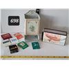 Image 1 : Vtg. Matchbox holder & advertising match books.