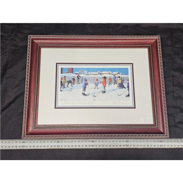 “Saturday Morning Draft” Bill Brownridge Print, 16.5” x 13.5”