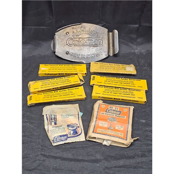 NOS (4) Coleman Generators (2 empty boxes) and Mantles