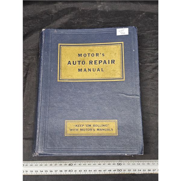 1951 Motor’s Repair Manual for Cars
