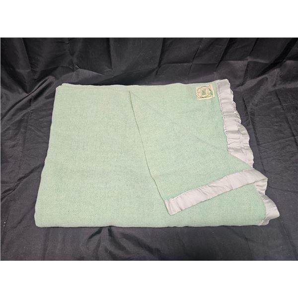 30” x 74” Wool Blanket “HB” – Made in Canada
