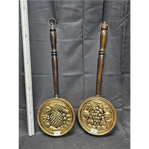 (2) Brass Planter Wall Hangers