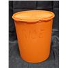 Image 3 : (2) Vintage Orange Tupperware Canisters