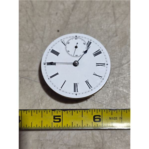 ANTIQUE SWISS KEY WIND , RUNS, NO KEY