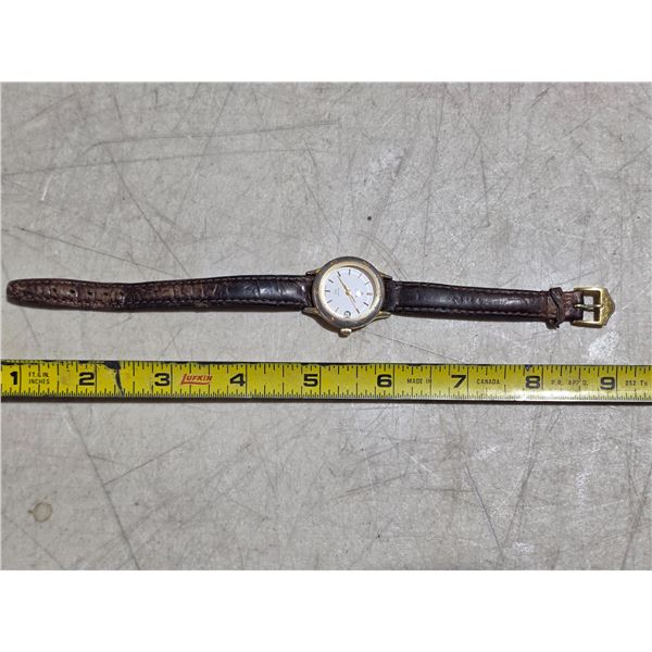 VINTAGE LADIES JACQUES FAREL CLUB QTZ WATCH, NEW BATT, RUNS