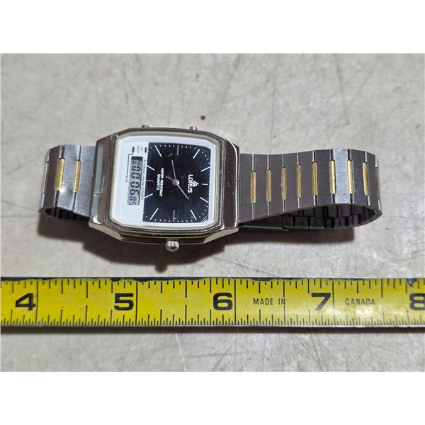 VINTAGE LORUS DIGILOG QTZ , NEW BATT, RUNS