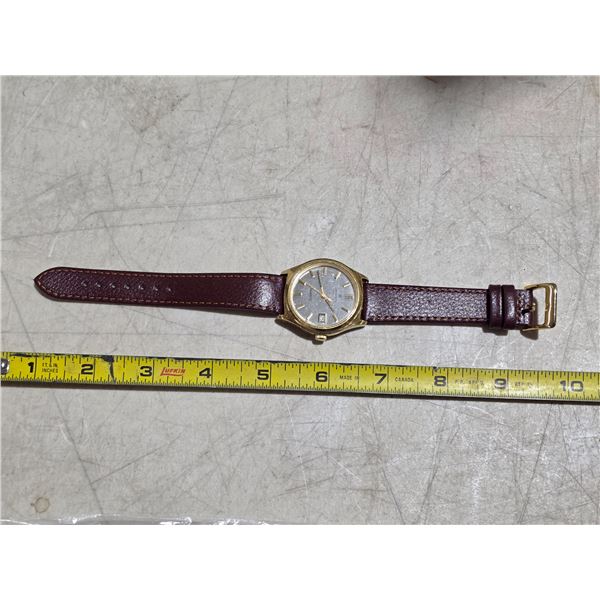 VINTAGE  MARVIN REVUE QTZ, DATE @3, NEW BATT, RUNS