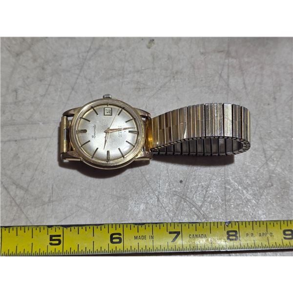 VINTAGE SWISMATIC AUTO, DATE @3  RUNS