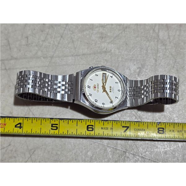 VINTAGE 21J ORIENT AUTO, DAY/DATE @3  RUNS