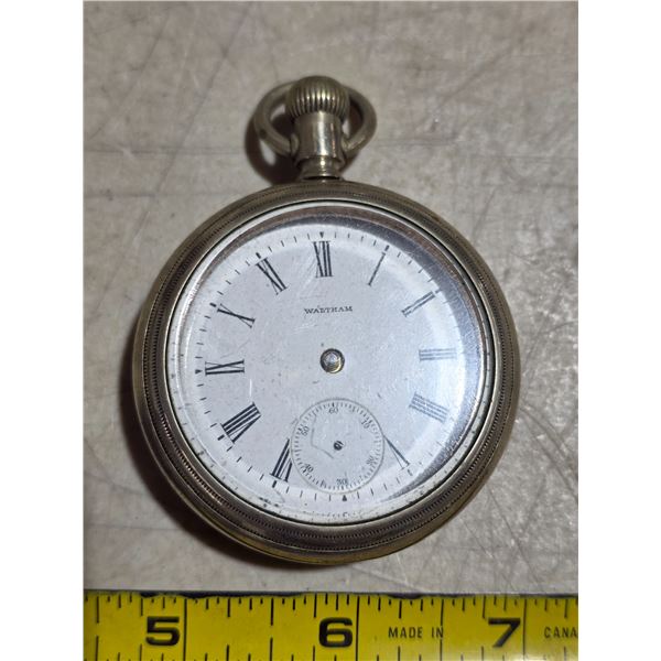 VINTAGE 18S WALTHAM POCKET WATCH, PARTS/REPAIR
