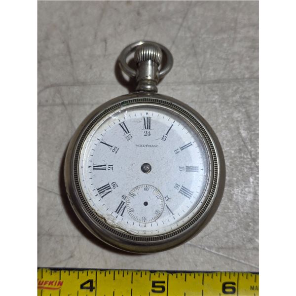 VINTAGE 18S 17J WALTHAM POCKET WATCH, PARTS/REPAIR
