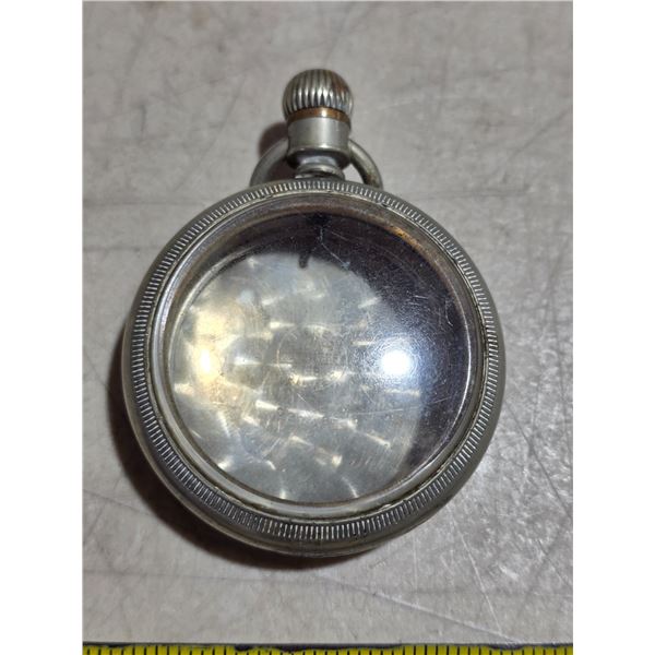 VINTAGE 18S POCKET WATCH FLIP-OUTCASE, LEVER OR STEM,SET,WIND