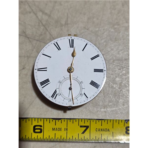 ANTIQUE FUSEE K/W WATCH MOVEMENT, 41.24 MM, REPAIR/PARTS, NO KEY