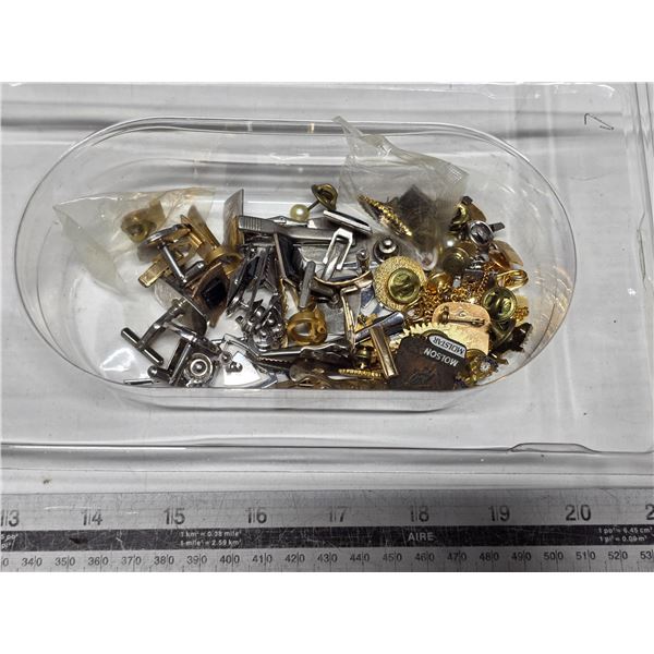 Lot of pins and cufflinks