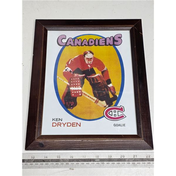 Ken dryden photo framed- 8.5"x10"