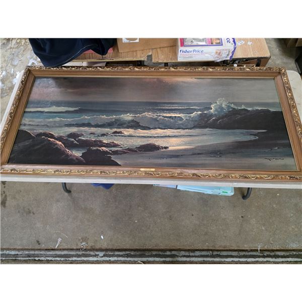 Large painting in a frame- 65" by 29"