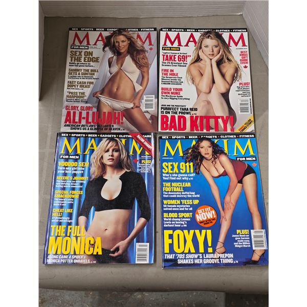 4 Maxim magazines