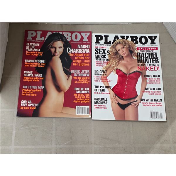 2 Play boy magazines