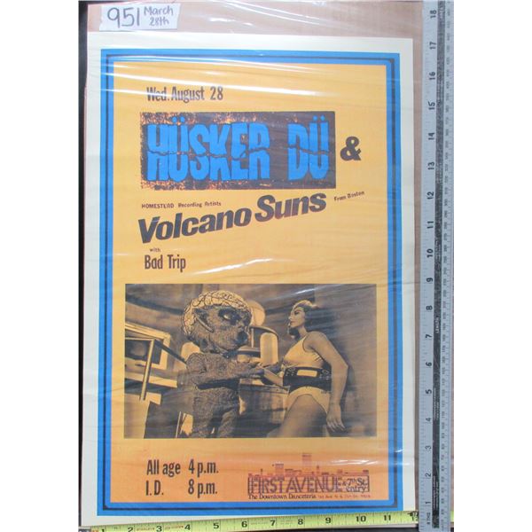 Volcano Suns Concert Poster