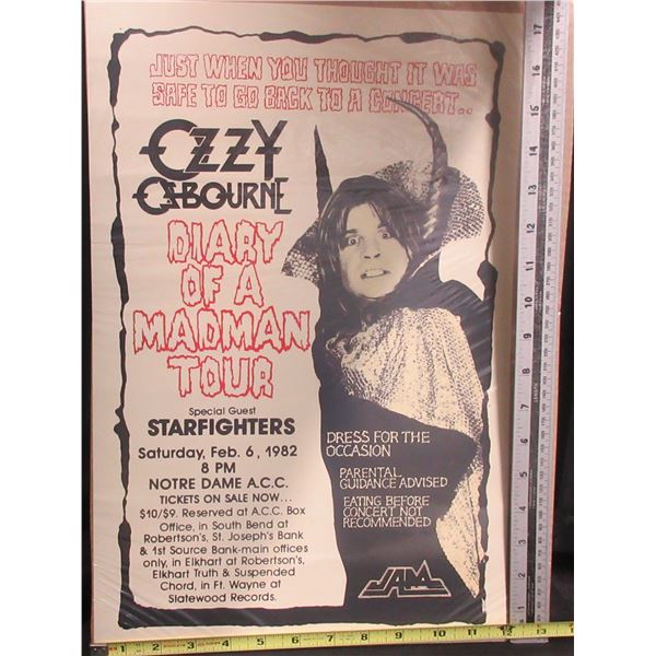 Ozzy Osbourne Concert Poster