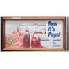 Image 1 : PepsiCola Cardboard Store Advertising Sign