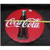Image 4 : Metal Coca Cola Bottle Cap Advertising Sign