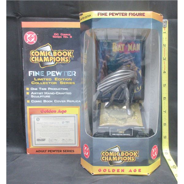 Limited Edition Pewter Golder Age Batman Figurine