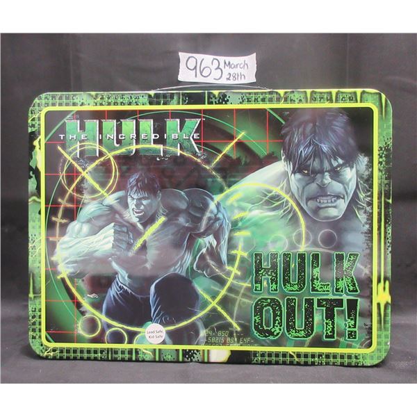 Full Size Hulk Hogan Metal Lunch Box