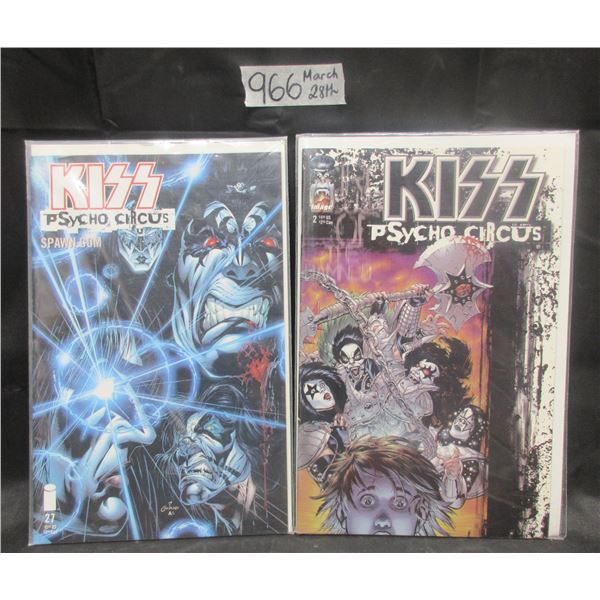 2 Kiss Comics Books