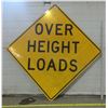 Image 1 : Lq. Over Height Loads Metal Sign