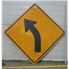 Image 1 : Curve Ahead Metal Highway Sign