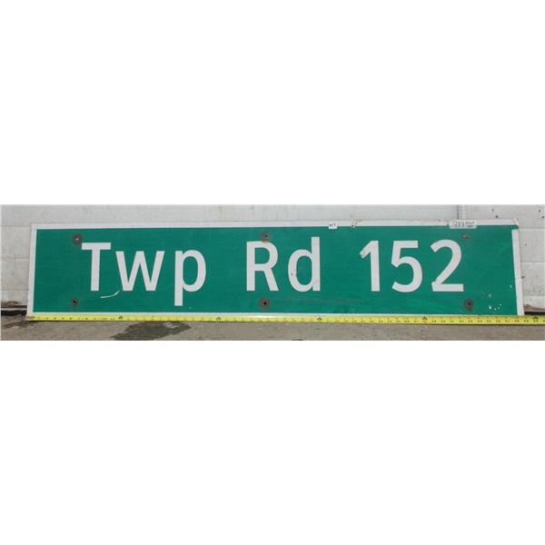 TWP Rd. 152 Metal Highway Sign