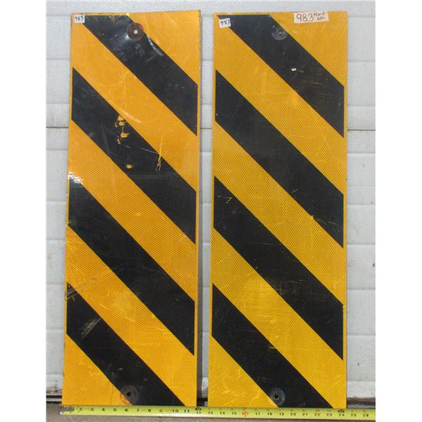 2 Metal Dead End Highway Sign