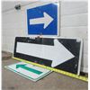 Image 3 : 3 Different Arrow Metal Highway Signs