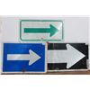 Image 8 : 3 Different Arrow Metal Highway Signs