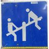 Image 2 : PlayGround Ahead Metal Highway Sign