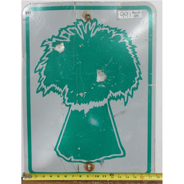 Grid Road Metal Highway Sign