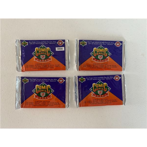 Comic Ball Baseball Card Unopened Packs (4)