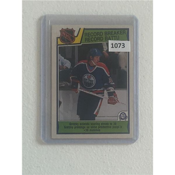 Wayne Gretzky - 1983 Record Breaker - Hockey Card