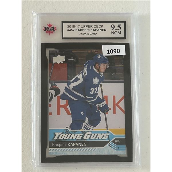 Kasperi Kapanen - Young Guns Rookie Card - Graded Near Gem Mint