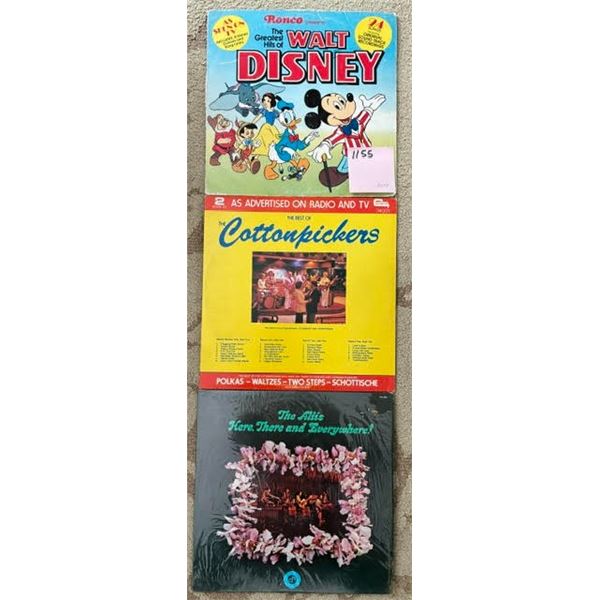 Vintage Vinyl, Walt Disney Greatest Hits; The Best of the Cotton Pickers; The Aliis Here, There and 