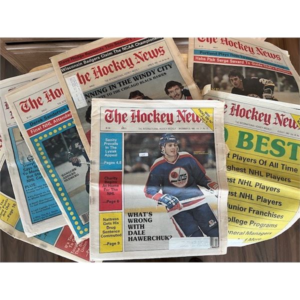 (7) 1983 Issues of “The Hockey News”
