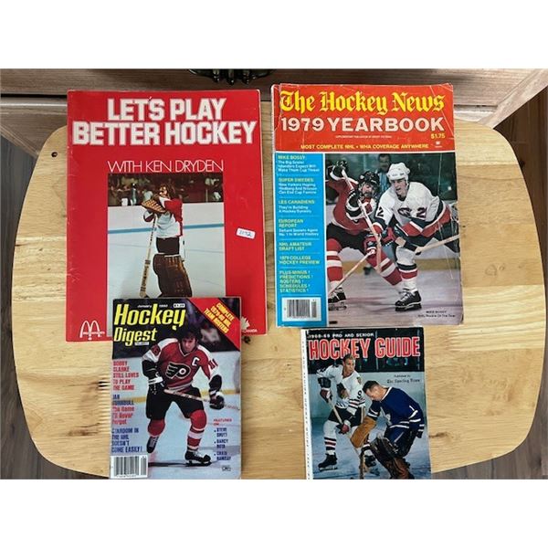 (4) Vintage Hockey Books