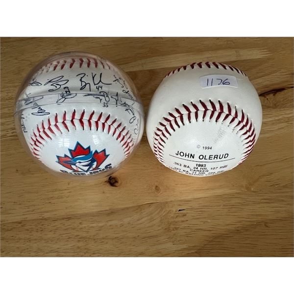 (2) Blue Jays Baseballs