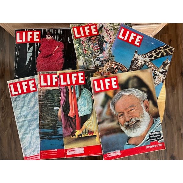 (7) Issues of “Life” Magazine from 1960