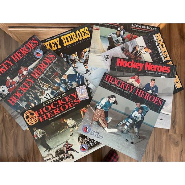 (8) Hockey Heros Calendars.