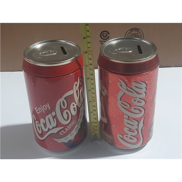 (2) Cola Cola Piggy Banks.