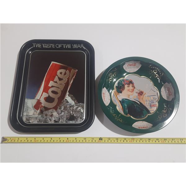 (2) Coca Cola Tray's.