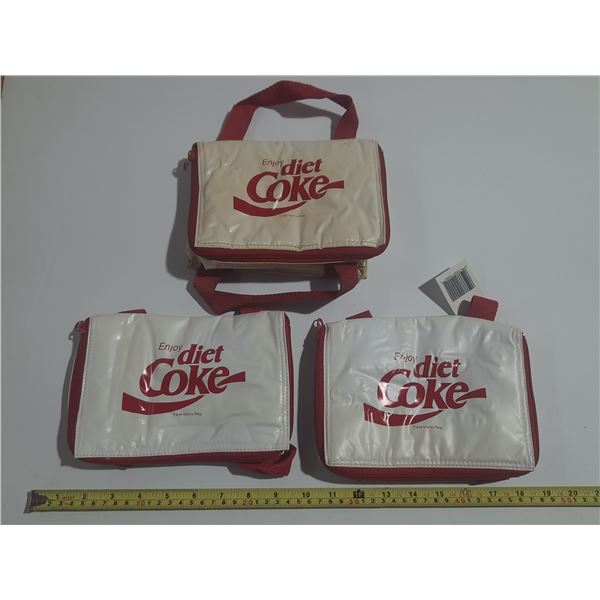 (3) Coca Cola Cooler Bags.